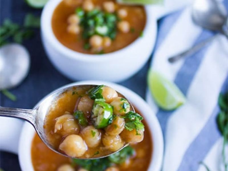 Soothing Garlic Chickpea Soup