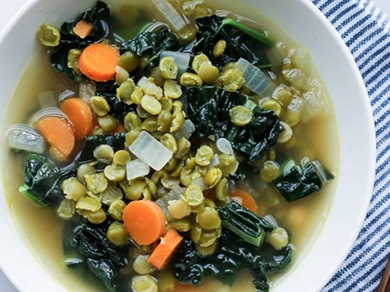 Split Pea and Kale Soup