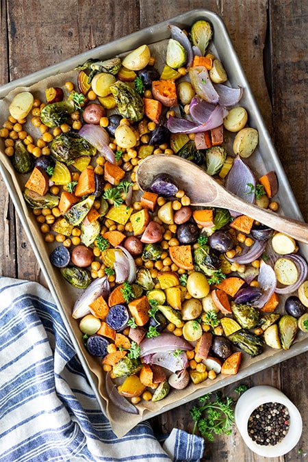 One-Pan Roasted Harvest Vegetables