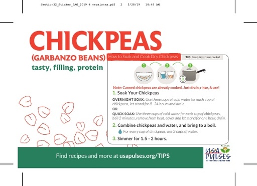 Chickpeas Sticker (Bag)