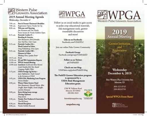 2019 WPGA Annual Meeting Invitation