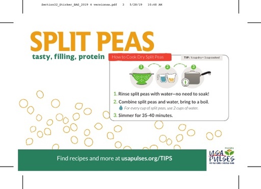 Split Peas Sticker (Bag)