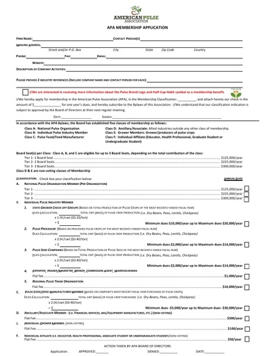 2019 APA Membership Application Form