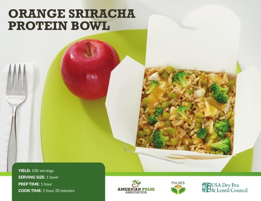 Orange Sriracha Protein Bowl