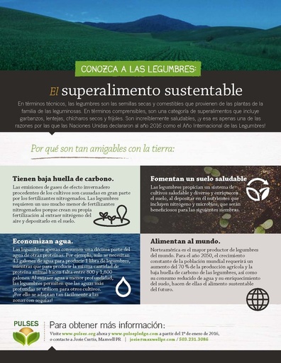 Conozca a las Legumbres: El Superalimento Sustentable